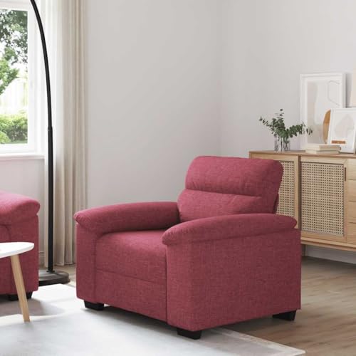 Qnhdfrt Stoff Sessel Weinrot 60 cm Relaxsessel Loungesessel mit Breiten Armlehnen aus Holz Metall für Wohnzimmer Büro Qnhdfrt Stoff Sessel Weinrot 60 cm Relaxsessel Loungesessel mit Breiten Armlehnen aus Holz Metall für Wohnzimmer Büro von Qnhdfrt