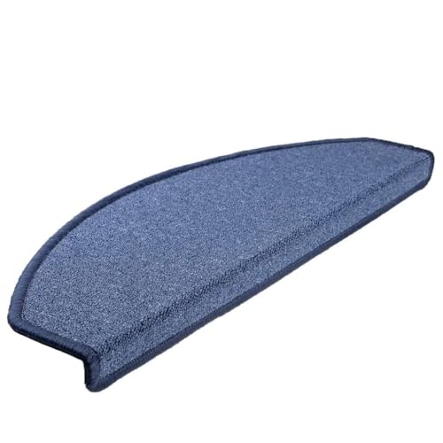 Qnhdfrt Stufenmatten 30 Stück Blau 65x24x4 cm Treppenstufen Teppich Selbstklebend Antirutsch Schalldämpfend aus 100% PP für Innenbereich von Qnhdfrt