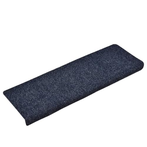 Qnhdfrt Stufenmatten Selbstklebend 15 Stück Blau 65x21x4 cm Antirutsch Treppenteppich aus Polypropylen mit Lärmreduzierung für Innenbereich Modernes Design von Qnhdfrt
