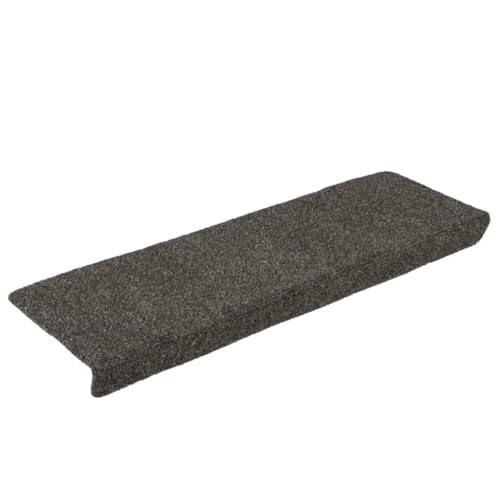 Qnhdfrt Stufenmatten Selbstklebend 30 Stück Anthrazit 65x21x4 cm Treppenstufen Teppich mit Rutschfestem Design für Innenbereich Modernes Nadelvlies von Qnhdfrt