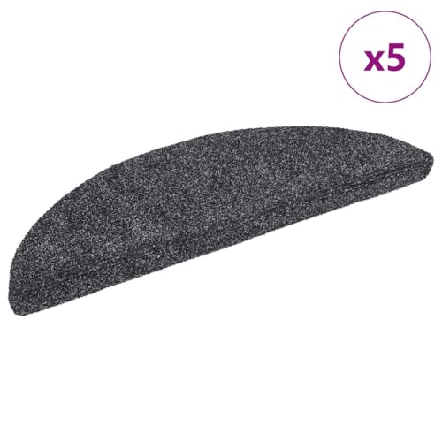 Qnhdfrt Stufenmatten Selbstklebend 5 Stück Dunkelgrau 56x17x3 cm Halbrund Treppenmatten aus Nadelvlies Antirutsch Geräuschdämpfend für Innenbereich Qnhdfrt Stufenmatten Selbstklebend 5 Stück Dunkelgrau 56x17x3 cm Halbrund Treppenmatten aus Nadelvlies Antirutsch Geräuschdämpfend für Innenbereich von Qnhdfrt