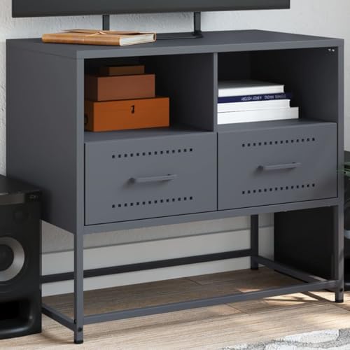 Qnhdfrt TV-Schrank Anthrazit Stahl 68x39x60,5 cm Industrie-Stil mit Stauraum Robust und Langlebig für Wohnzimmer Schlafzimmer Qnhdfrt TV-Schrank Anthrazit Stahl 68x39x60,5 cm Industrie-Stil mit Stauraum Robust und Langlebig für Wohnzimmer Schlafzimmer von Qnhdfrt
