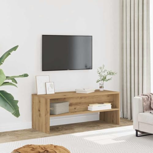 Qnhdfrt TV-Schrank Artisan-Eiche Holzwerkstoff 100x40x40 cm Lowboard mit Stauraum für Wohnzimmer und Schlafzimmer Modernes Design Robust Qnhdfrt TV-Schrank Artisan-Eiche Holzwerkstoff 100x40x40 cm Lowboard mit Stauraum für Wohnzimmer und Schlafzimmer Modernes Design Robust von Qnhdfrt