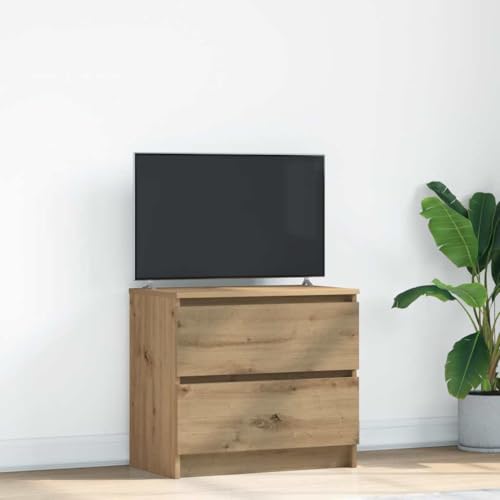 Qnhdfrt TV Schrank Fernsehschrank Artisan-Eiche Holzwerkstoff 60x35x54 cm mit 2 Schubladen Stabile Oberplatte Praktischer Stauraum für Wohnzimmer Schlafzimmer Qnhdfrt TV Schrank Fernsehschrank Artisan-Eiche Holzwerkstoff 60x35x54 cm mit 2 Schubladen Stabile Oberplatte Praktischer Stauraum für Wohnzimmer Schlafzimmer von Qnhdfrt