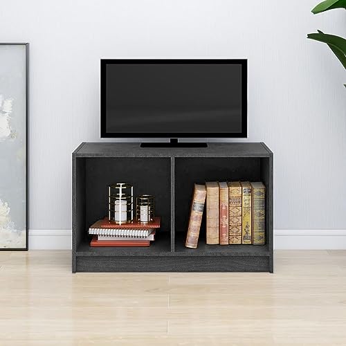 Qnhdfrt TV Schrank Grau Lowboard Fernsehtisch Massivholz Kiefer 70x33x42 cm Modernes Design Stabil Langlebig für Wohnzimmer TV Möbel Qnhdfrt TV Schrank Grau Lowboard Fernsehtisch Massivholz Kiefer 70x33x42 cm Modernes Design Stabil Langlebig für Wohnzimmer TV Möbel von Qnhdfrt