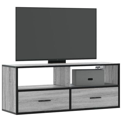 Qnhdfrt TV-Schrank Grau Sonoma 100x31x39,5 cm Holzwerkstoff Metall Wandmontage Lowboard für Wohnzimmer Industrielles Design Qnhdfrt TV-Schrank Grau Sonoma 100x31x39,5 cm Holzwerkstoff Metall Wandmontage Lowboard für Wohnzimmer Industrielles Design von Qnhdfrt