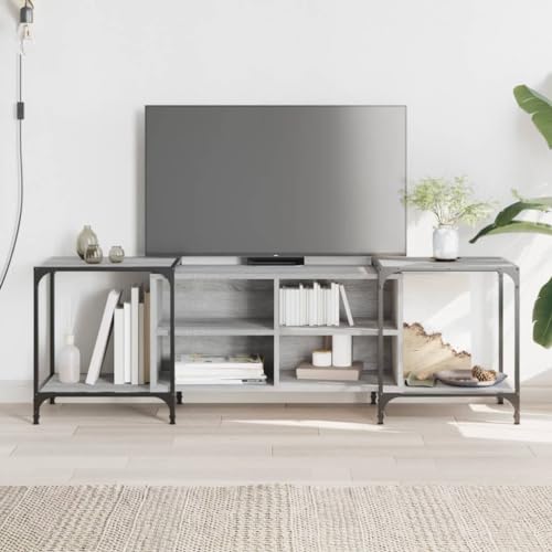 Qnhdfrt TV-Schrank Grau Sonoma Verstellbar aus Holzwerkstoff und Metall 153x37x50 cm Lowboard mit Stauraum für Wohnzimmer Industrielles Design Qnhdfrt TV-Schrank Grau Sonoma Verstellbar aus Holzwerkstoff und Metall 153x37x50 cm Lowboard mit Stauraum für Wohnzimmer Industrielles Design von Qnhdfrt