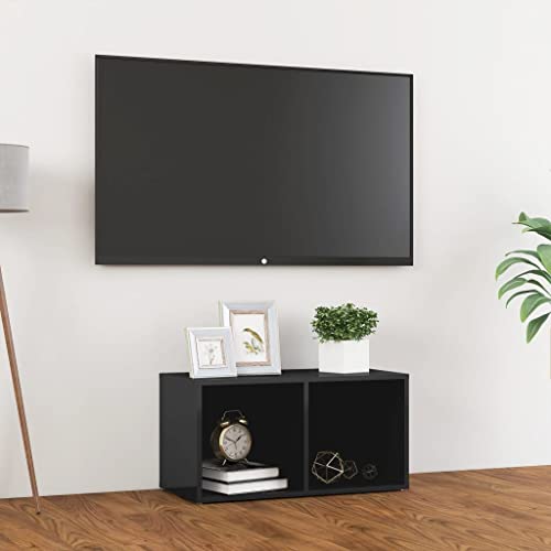 Qnhdfrt TV-Schrank Hochglanz-Grau 72x35x36,5 cm Holzwerkstoff mit 2 Fächern, Lowboard für Wohnzimmer, Modernes Design Horizontal oder Vertikal Aufstellbar Qnhdfrt TV-Schrank Hochglanz-Grau 72x35x36,5 cm Holzwerkstoff mit 2 Fächern, Lowboard für Wohnzimmer, Modernes Design Horizontal oder Vertikal Aufstellbar von Qnhdfrt