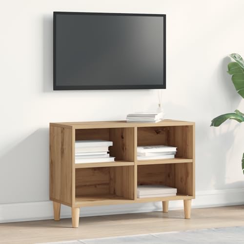 Qnhdfrt TV Schrank Lowboard Artisan Eiche Braun Holzwerkstoff 69.5x30x50 cm Modernes Design mit 4 Fächern für Wohnzimmer Unterhaltung Qnhdfrt TV Schrank Lowboard Artisan Eiche Braun Holzwerkstoff 69.5x30x50 cm Modernes Design mit 4 Fächern für Wohnzimmer Unterhaltung von Qnhdfrt