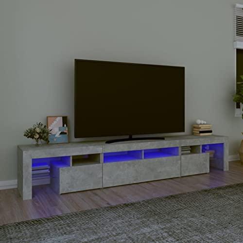 Qnhdfrt TV Schrank Lowboard Betongrau 230 cm mit RGB LED Beleuchtung Holzwerkstoff Modernes Design für Wohnzimmer Qnhdfrt TV Schrank Lowboard Betongrau 230 cm mit RGB LED Beleuchtung Holzwerkstoff Modernes Design für Wohnzimmer von Qnhdfrt