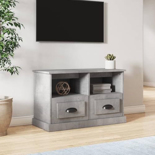 Qnhdfrt TV Schrank Lowboard Betongrau 80x35x50 cm Modernes Design mit Stauraum für Wohnzimmer Möbel Qnhdfrt TV Schrank Lowboard Betongrau 80x35x50 cm Modernes Design mit Stauraum für Wohnzimmer Möbel von Qnhdfrt