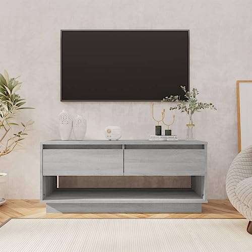Qnhdfrt TV-Schrank Lowboard Grau Sonoma 102x41x44 cm Holzwerkstoff mit Schubladen modernes Design für Wohnzimmer Qnhdfrt TV-Schrank Lowboard Grau Sonoma 102x41x44 cm Holzwerkstoff mit Schubladen modernes Design für Wohnzimmer von Qnhdfrt
