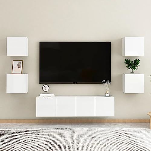 Qnhdfrt TV Schrank Lowboard Hängend Hochglanz Weiß Holzwerkstoff 2x60cm & 4x30cm Breite Stauraum Möbel für Wohnzimmer Qnhdfrt TV Schrank Lowboard Hängend Hochglanz Weiß Holzwerkstoff 2x60cm & 4x30cm Breite Stauraum Möbel für Wohnzimmer von Qnhdfrt