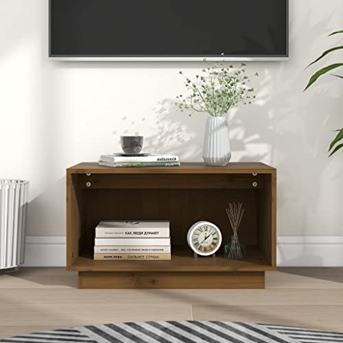 Qnhdfrt TV-Schrank Lowboard Massivholz Kiefer Honigbraun 60x35x35 cm mit schwebendem Design und großem Staufach für Wohnzimmer Qnhdfrt TV-Schrank Lowboard Massivholz Kiefer Honigbraun 60x35x35 cm mit schwebendem Design und großem Staufach für Wohnzimmer von Qnhdfrt
