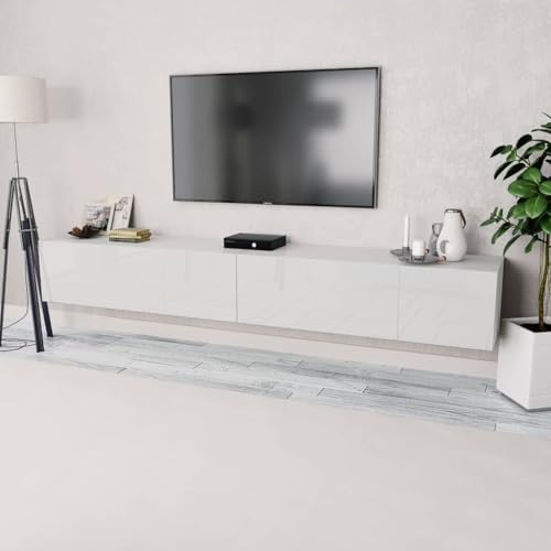 Qnhdfrt TV Schrank Lowboard Sideboard Set 2 Stück Hochglanz Weiß Mattweiß 120x40x34 cm Modern Robust mit Vertikal Türen für Wohnzimmer Schlafzimmer Qnhdfrt TV Schrank Lowboard Sideboard Set 2 Stück Hochglanz Weiß Mattweiß 120x40x34 cm Modern Robust mit Vertikal Türen für Wohnzimmer Schlafzimmer von Qnhdfrt
