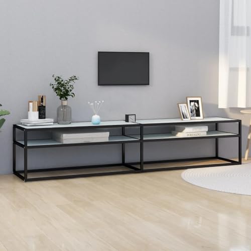 Qnhdfrt TV-Schrank Lowboard Weiß Marmor-Optik Hartglas 200x40x40,5 cm Schlankes Design Stauraum für Wohnzimmer Qnhdfrt TV-Schrank Lowboard Weiß Marmor-Optik Hartglas 200x40x40,5 cm Schlankes Design Stauraum für Wohnzimmer von Qnhdfrt