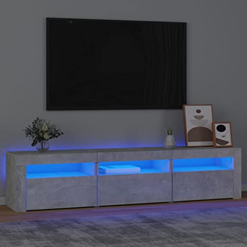 Qnhdfrt TV-Schrank Lowboard mit RGB-LED Betongrau 180x35x40 cm Modernes Design Stauraum für Wohnzimmer Möbel Qnhdfrt TV-Schrank Lowboard mit RGB-LED Betongrau 180x35x40 cm Modernes Design Stauraum für Wohnzimmer Möbel von Qnhdfrt