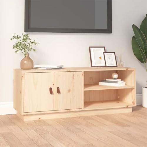 Qnhdfrt TV-Schrank Massivholz Kiefer 105x34x40 cm Natur Lowboard mit Stauraum Stabiles TV-Möbel für Wohnzimmer Qnhdfrt TV-Schrank Massivholz Kiefer 105x34x40 cm Natur Lowboard mit Stauraum Stabiles TV-Möbel für Wohnzimmer von Qnhdfrt