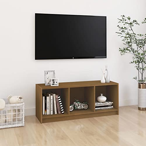 Qnhdfrt TV Schrank Massivholz Kiefer Honigbraun 104x33x41 cm Fernsehschrank mit Stauraum für Wohnzimmer Qnhdfrt TV Schrank Massivholz Kiefer Honigbraun 104x33x41 cm Fernsehschrank mit Stauraum für Wohnzimmer von Qnhdfrt