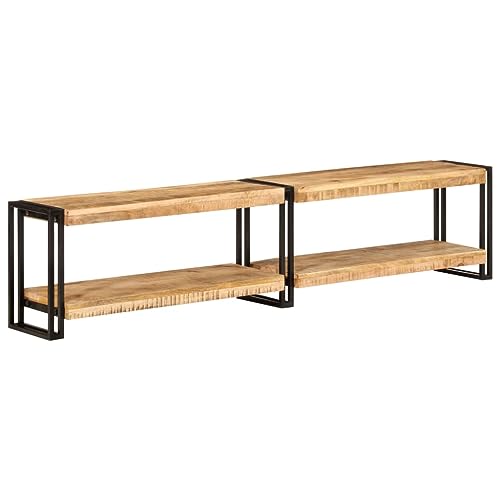 Qnhdfrt TV-Schrank Massivholz Mango 180x30x40 cm Modernes Lowboard mit Metallrahmen und Großer Stauraum für Wohnzimmer Qnhdfrt TV-Schrank Massivholz Mango 180x30x40 cm Modernes Lowboard mit Metallrahmen und Großer Stauraum für Wohnzimmer von Qnhdfrt