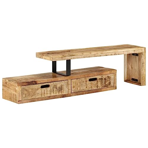 Qnhdfrt TV-Schrank Massivholz Mango Antik-Design mit Stauraum – Robuster Fernsehtisch für Wohnzimmer Qnhdfrt TV-Schrank Massivholz Mango Antik-Design mit Stauraum – Robuster Fernsehtisch für Wohnzimmer von Qnhdfrt