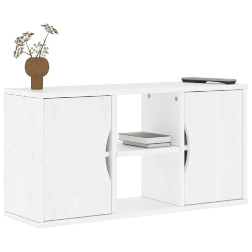 Qnhdfrt TV-Schrank ODDA Weiß 79x24x40 cm Massivholz Kiefer mit Stauraum für Wohnzimmer Qnhdfrt TV-Schrank ODDA Weiß 79x24x40 cm Massivholz Kiefer mit Stauraum für Wohnzimmer von Qnhdfrt