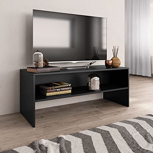 Qnhdfrt TV Schrank Schwarz Holzwerkstoff 100x40x40 cm Lowboard mit offenem Fach Modernes Design für Wohnzimmer Qnhdfrt TV Schrank Schwarz Holzwerkstoff 100x40x40 cm Lowboard mit offenem Fach Modernes Design für Wohnzimmer von Qnhdfrt