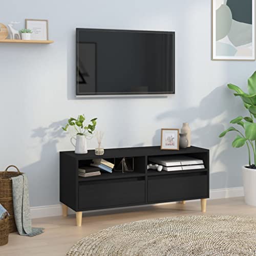 Qnhdfrt TV-Schrank Schwarz TV Board Lowboard Sideboard aus Holzwerkstoff mit Stauraum 100x34,5x44,5 cm für Wohnzimmer klassisches Design Qnhdfrt TV-Schrank Schwarz TV Board Lowboard Sideboard aus Holzwerkstoff mit Stauraum 100x34,5x44,5 cm für Wohnzimmer klassisches Design von Qnhdfrt