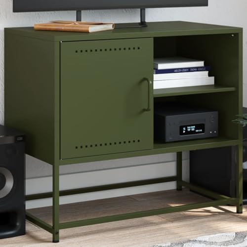 Qnhdfrt TV-Schrank Senfgelb aus Stahl 100,5x39x60,5 cm Lowboard mit Schubladen und offenen Fächern Industrie-Design für Wohnzimmer und Schlafzimmer Qnhdfrt TV-Schrank Senfgelb aus Stahl 100,5x39x60,5 cm Lowboard mit Schubladen und offenen Fächern Industrie-Design für Wohnzimmer und Schlafzimmer von Qnhdfrt