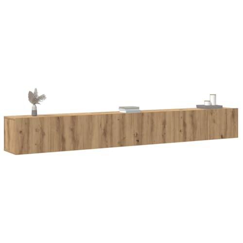 Qnhdfrt TV Schrank Set Wandmontage Artisan-Eiche Holzwerkstoff 80x30x30 cm 3-teilig mit 6 Fächern und robuster Oberplatte für Wohnzimmer Qnhdfrt TV Schrank Set Wandmontage Artisan-Eiche Holzwerkstoff 80x30x30 cm 3-teilig mit 6 Fächern und robuster Oberplatte für Wohnzimmer von Qnhdfrt