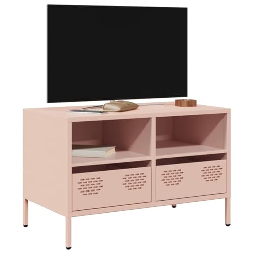 Qnhdfrt TV Schrank Sideboard Rosa Kaltgewalzter Stahl 68x39x43,5 cm Industrie-Stil mit 2 Fächern 2 Schubladen für Wohnzimmer Schlafzimmer Stauraum und Stabilität Qnhdfrt TV Schrank Sideboard Rosa Kaltgewalzter Stahl 68x39x43,5 cm Industrie-Stil mit 2 Fächern 2 Schubladen für Wohnzimmer Schlafzimmer Stauraum und Stabilität von Qnhdfrt