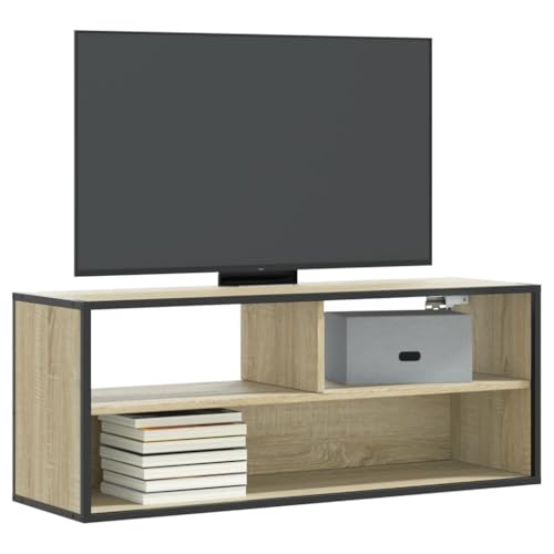 Qnhdfrt TV-Schrank Sonoma-Eiche 100x31x39,5 cm Holzwerkstoff Metall TV-Möbel mit Stauraum und Wandmontage fürs Wohnzimmer Qnhdfrt TV-Schrank Sonoma-Eiche 100x31x39,5 cm Holzwerkstoff Metall TV-Möbel mit Stauraum und Wandmontage fürs Wohnzimmer von Qnhdfrt