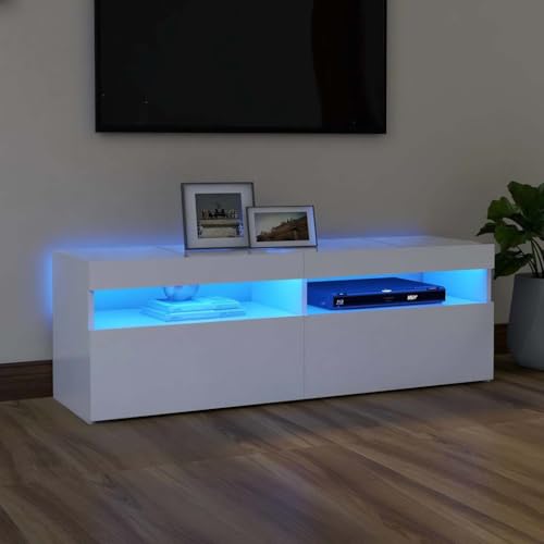 Qnhdfrt TV-Schrank Weiß mit RGB-LED-Beleuchtung 120x35x40 cm Modernes Design Robust und Langlebig für Wohnzimmer Möbel Qnhdfrt TV-Schrank Weiß mit RGB-LED-Beleuchtung 120x35x40 cm Modernes Design Robust und Langlebig für Wohnzimmer Möbel von Qnhdfrt