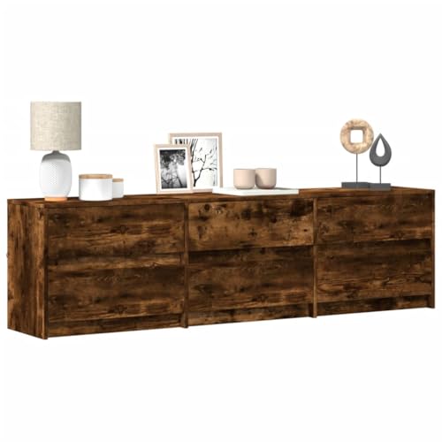Qnhdfrt TV-Schrank mit LED-Beleuchtung 180cm Räuchereiche Holzwerkstoff Lowboard Sideboard für Wohnzimmer Qnhdfrt TV-Schrank mit LED-Beleuchtung 180cm Räuchereiche Holzwerkstoff Lowboard Sideboard für Wohnzimmer von Qnhdfrt