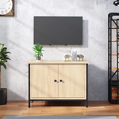 Qnhdfrt TV-Schrank mit Türen Sonoma-Eiche Dekor 60x35x45 cm Holzwerkstoff Fernsehschrank Sideboard mit Stauraum für Wohnzimmer Qnhdfrt TV-Schrank mit Türen Sonoma-Eiche Dekor 60x35x45 cm Holzwerkstoff Fernsehschrank Sideboard mit Stauraum für Wohnzimmer von Qnhdfrt