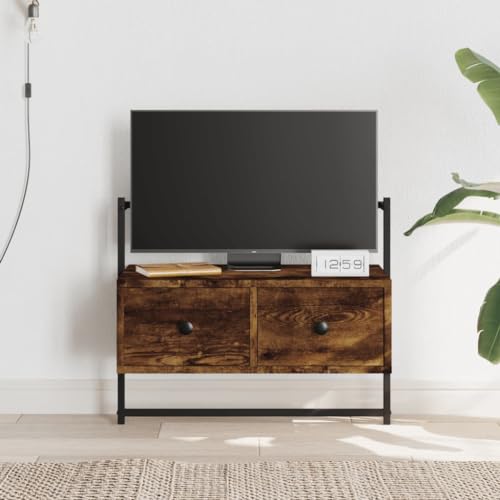 Qnhdfrt TV Wandschrank Räuchereiche 60,5x30x51 cm Holzwerkstoff Wandmontage Elegant Klassisch für Wohnzimmer Fernseher Stauraum Qnhdfrt TV Wandschrank Räuchereiche 60,5x30x51 cm Holzwerkstoff Wandmontage Elegant Klassisch für Wohnzimmer Fernseher Stauraum von Qnhdfrt
