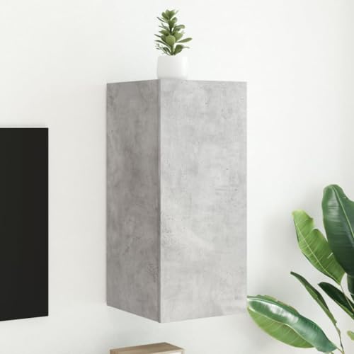 Qnhdfrt TV Wandschrank mit RGB LED Beleuchtung Betongrau 30,5x35x70 cm für Wohnzimmer Stauraum und Wandmontage Qnhdfrt TV Wandschrank mit RGB LED Beleuchtung Betongrau 30,5x35x70 cm für Wohnzimmer Stauraum und Wandmontage von Qnhdfrt