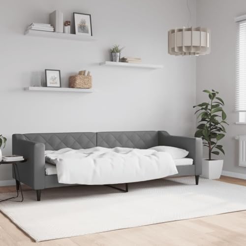 Qnhdfrt Tagesbett Dunkelgrau 80x200 cm 2 in 1 Schlafsofa als Bett und Sofa Modernes Design mit Robustem Metall und Massivholz Gestell für Wohnzimmer Schlafzimmer Gästezimmer Qnhdfrt Tagesbett Dunkelgrau 80x200 cm 2 in 1 Schlafsofa als Bett und Sofa Modernes Design mit Robustem Metall und Massivholz Gestell für Wohnzimmer Schlafzimmer Gästezimmer von Qnhdfrt
