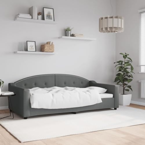 Qnhdfrt Tagesbett Dunkelgrau 90x190 cm 2 in 1 Schlafsofa mit Metall Massivholz Gestell für Gästezimmer Schlafzimmer und Wohnbereich Qnhdfrt Tagesbett Dunkelgrau 90x190 cm 2 in 1 Schlafsofa mit Metall Massivholz Gestell für Gästezimmer Schlafzimmer und Wohnbereich von Qnhdfrt