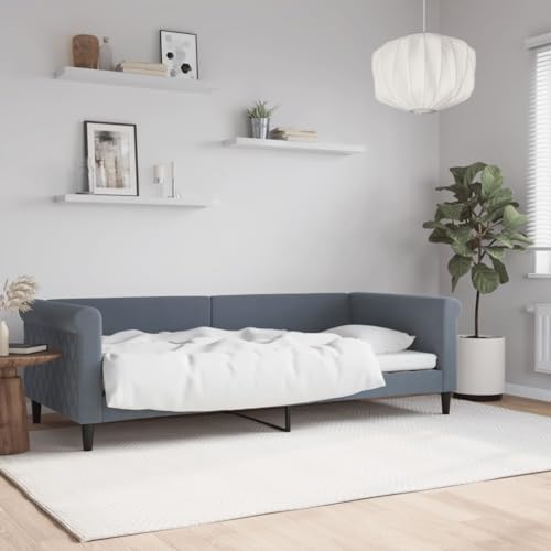 Qnhdfrt Tagesbett Dunkelgrau 90x200 cm 2 in 1 Schlafsofa als Bett und Couch mit Samtbezug Modernes Design für Wohnzimmer Schlafzimmer und Gästezimmer Qnhdfrt Tagesbett Dunkelgrau 90x200 cm 2 in 1 Schlafsofa als Bett und Couch mit Samtbezug Modernes Design für Wohnzimmer Schlafzimmer und Gästezimmer von Qnhdfrt