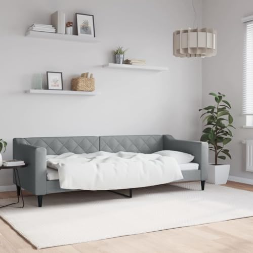 Qnhdfrt Tagesbett Hellgrau 80x200 cm 2 in 1 Schlafsofa Bettgestell mit Metall und Massivholz Modernes Design für Wohnzimmer Schlafzimmer Gästezimmer Qnhdfrt Tagesbett Hellgrau 80x200 cm 2 in 1 Schlafsofa Bettgestell mit Metall und Massivholz Modernes Design für Wohnzimmer Schlafzimmer Gästezimmer von Qnhdfrt
