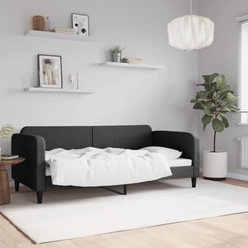 Qnhdfrt Tagesbett Schwarz 90x190 cm 2 in 1 Schlafsofa mit Metall Massivholz Gestell Modernes Design für Wohnzimmer Schlafzimmer Gästezimmer Qnhdfrt Tagesbett Schwarz 90x190 cm 2 in 1 Schlafsofa mit Metall Massivholz Gestell Modernes Design für Wohnzimmer Schlafzimmer Gästezimmer von Qnhdfrt