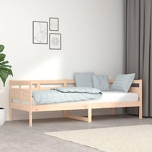Qnhdfrt Tagesbett aus Massivholz Kiefer 80x200 cm Bettgestell Daybed Gästebett mit robuster Struktur und rustikaler Optik für Schlafzimmer Wohnzimmer Qnhdfrt Tagesbett aus Massivholz Kiefer 80x200 cm Bettgestell Daybed Gästebett mit robuster Struktur und rustikaler Optik für Schlafzimmer Wohnzimmer von Qnhdfrt