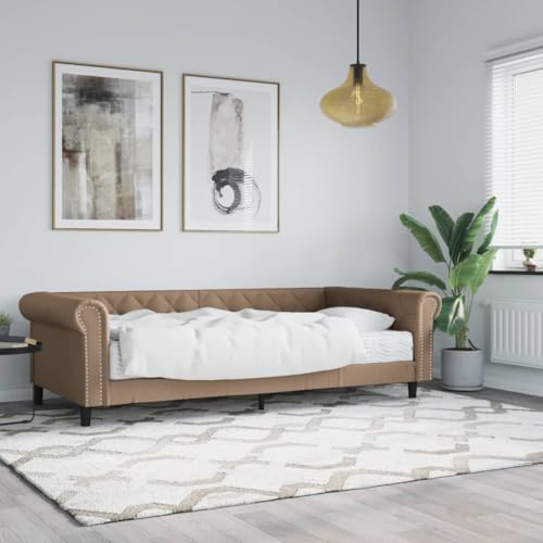 Qnhdfrt Tagesbett mit Matratze 90x200 cm Modernes 2 in 1 Sofa Bett aus Kunstleder Robustes Daybed als Gästebett oder Single Bed für Wohnzimmer Schlafzimmer Qnhdfrt Tagesbett mit Matratze 90x200 cm Modernes 2 in 1 Sofa Bett aus Kunstleder Robustes Daybed als Gästebett oder Single Bed für Wohnzimmer Schlafzimmer von Qnhdfrt