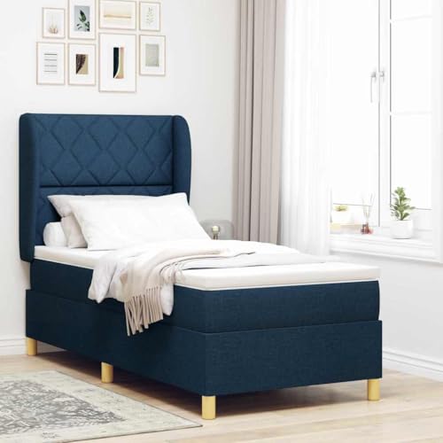 Qnhdfrt Taschenfederbettmatratze Blau 90x200 cm mit atmungsaktivem Bezug und mittelfester Unterstützung für Rücken und Bauchschläfer Einzelbettmatratze mit Topper für Schlafzimmer Qnhdfrt Taschenfederbettmatratze Blau 90x200 cm mit atmungsaktivem Bezug und mittelfester Unterstützung für Rücken und Bauchschläfer Einzelbettmatratze mit Topper für Schlafzimmer von Qnhdfrt