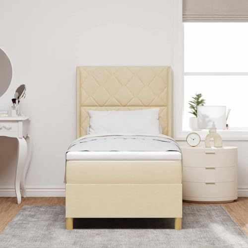 Qnhdfrt Taschenfederkern Matratze 90 x 200 cm Creme Bequeme Schaumstoffschicht mit Atmungsaktivem Bezug für Individuelle Unterstützung und Druckentlastung für Schlafzimmer und Gästebett Qnhdfrt Taschenfederkern Matratze 90 x 200 cm Creme Bequeme Schaumstoffschicht mit Atmungsaktivem Bezug für Individuelle Unterstützung und Druckentlastung für Schlafzimmer und Gästebett von Qnhdfrt