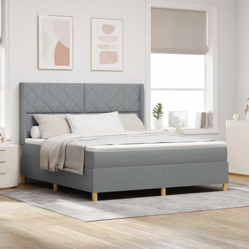 Qnhdfrt Taschenfederkernmatratze 180 x 200 cm Hellgrau mit Boxspringbett und Matratzenauflage für erholsamen Schlaf und optimale Unterstützung Qnhdfrt Taschenfederkernmatratze 180 x 200 cm Hellgrau mit Boxspringbett und Matratzenauflage für erholsamen Schlaf und optimale Unterstützung von Qnhdfrt