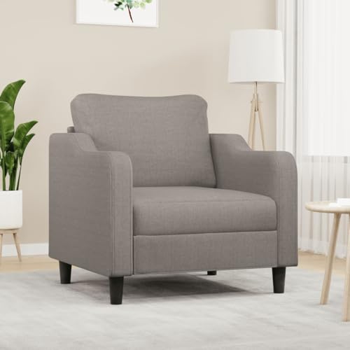 Qnhdfrt Taupe Stoff Sessel 60 cm Breite Bequemer Relaxsessel mit Robustem Metallgestell für Wohnzimmer Balkon Küche Entspannen Lesen Qnhdfrt Taupe Stoff Sessel 60 cm Breite Bequemer Relaxsessel mit Robustem Metallgestell für Wohnzimmer Balkon Küche Entspannen Lesen von Qnhdfrt