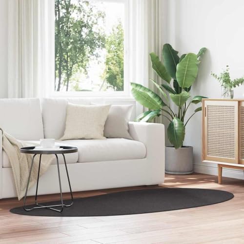 Qnhdfrt Teppich Anthrazit 100x200 cm mit Matter Oberfläche aus 100% Polyester - Moderner Wohnzimmerteppich für Schlafzimmer und Flur von Qnhdfrt