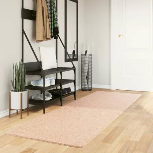 Qnhdfrt Teppich HUARTE Blassrosa 80x250 cm Flauschiger Kurzflor mit Rutschfester Unterseite Moderner Wohnzimmerteppich für Schlafzimmer und Flur Qnhdfrt Teppich HUARTE Blassrosa 80x250 cm Flauschiger Kurzflor mit Rutschfester Unterseite Moderner Wohnzimmerteppich für Schlafzimmer und Flur von Qnhdfrt
